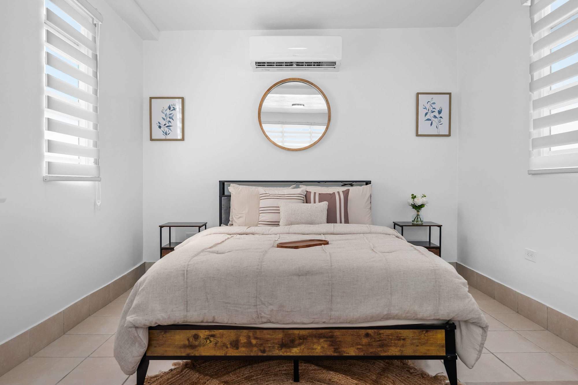 Serene, sun-drenched master bedroom