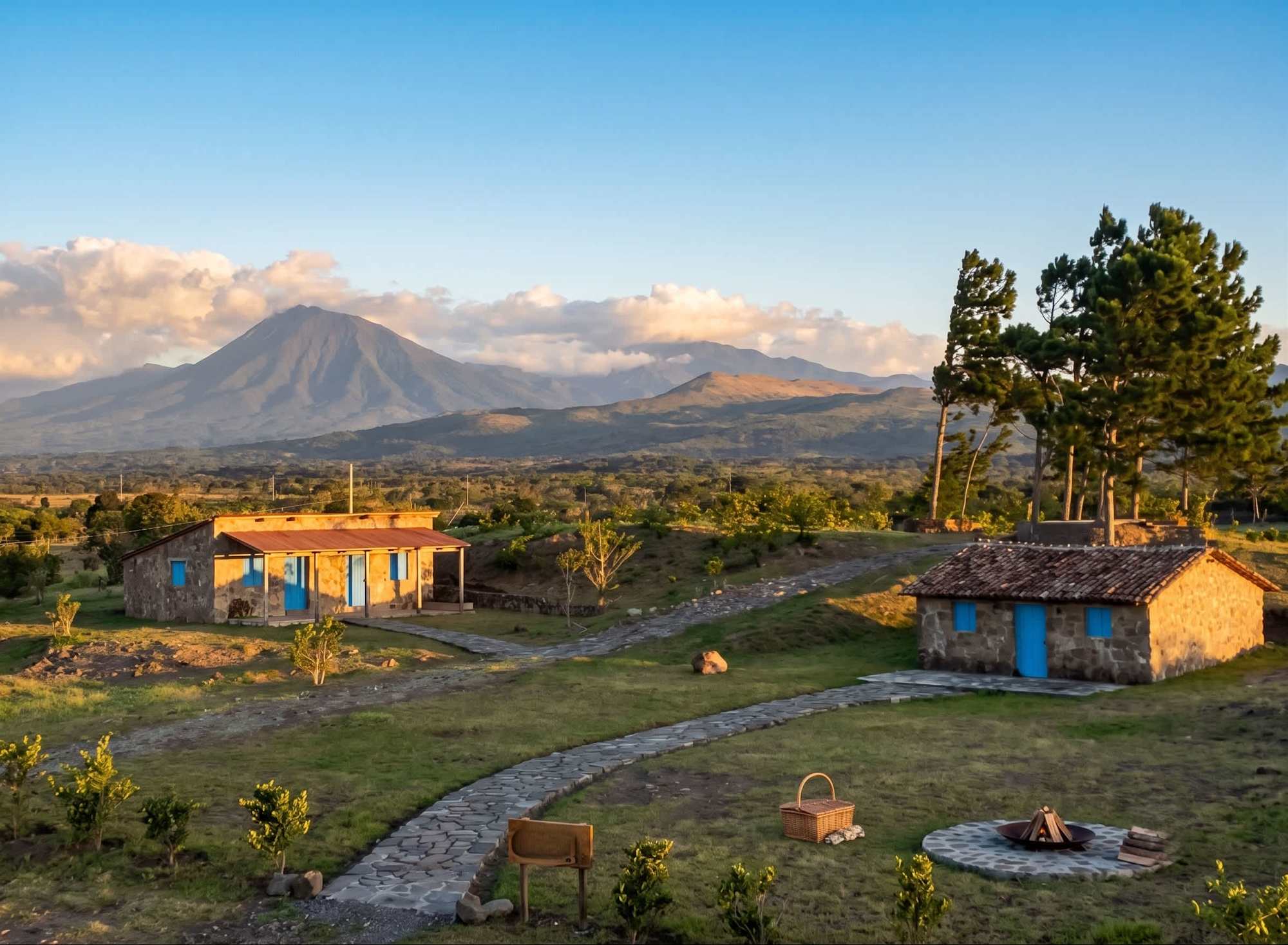 Casita de piedra | Vistas al jardín | Carrizal