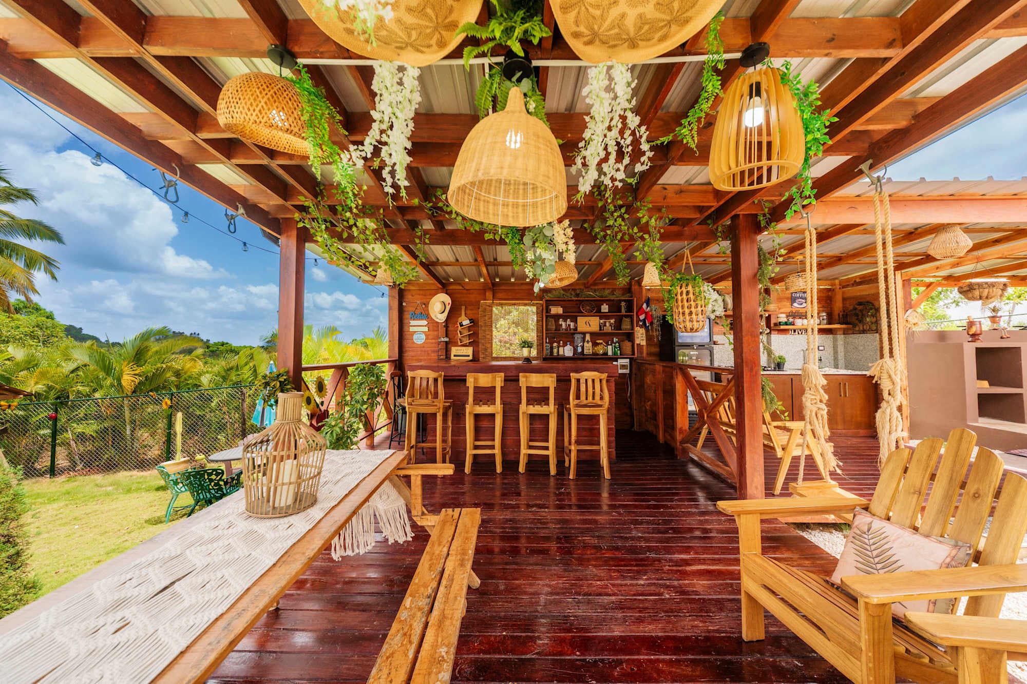 Higüey, vista a la montaña | 1 hab. (3 camas) | Piscina y A/C · foto 9