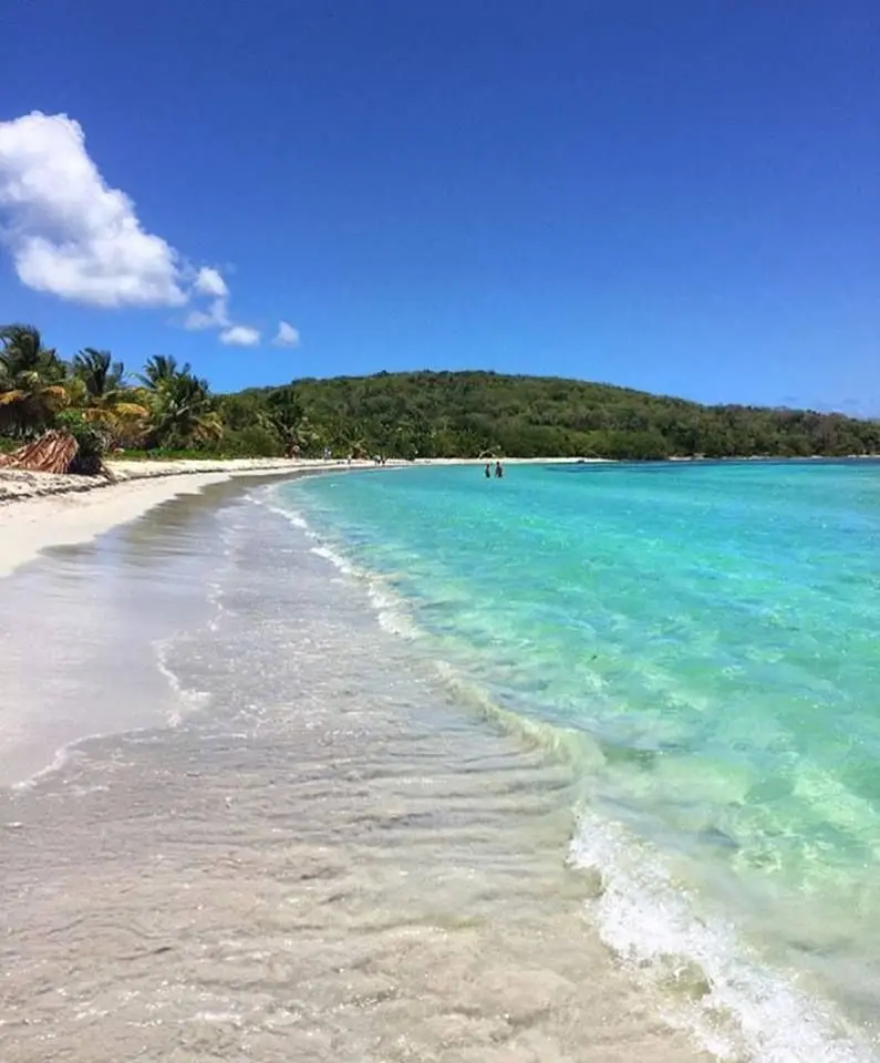 Las aguas azules y cristalinas de la playa Flamenco son tranquilas y acogedoras para nadar y chapotear, y se complementan con una amplia extensión de arena blanca ideal para tomar el sol y dar paseos tranquilos.